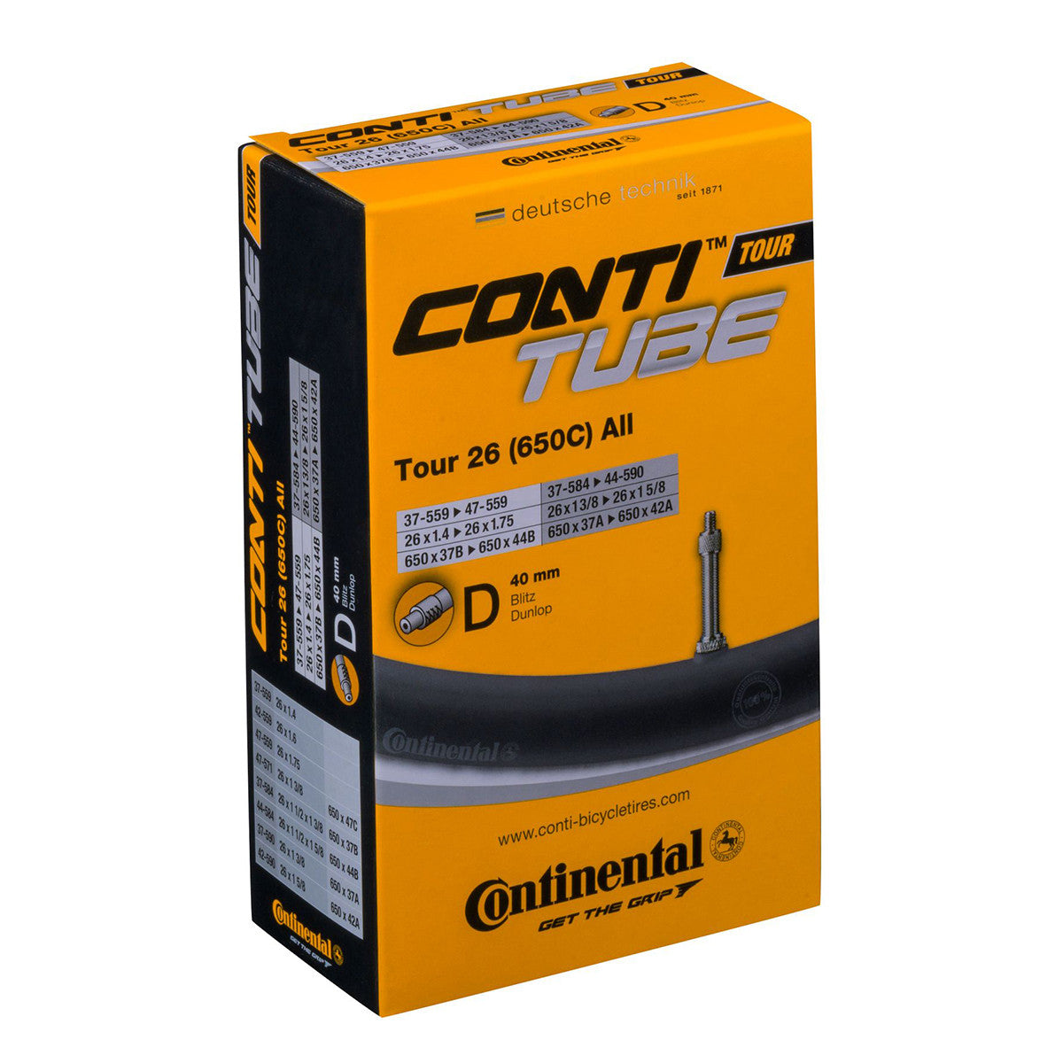 Sisärengas 26" CONTINENTAL 37/47-559/590. pikaventtiili 40