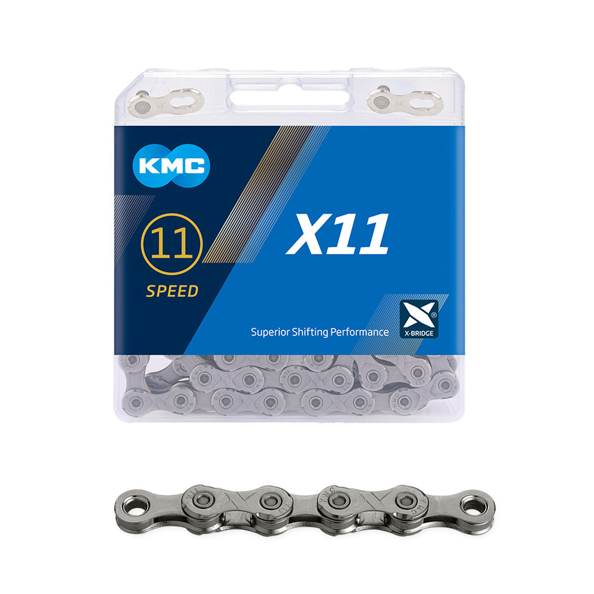 Ketju 11-v KMC X11 Grey , 1/2 x 11/128", 118L