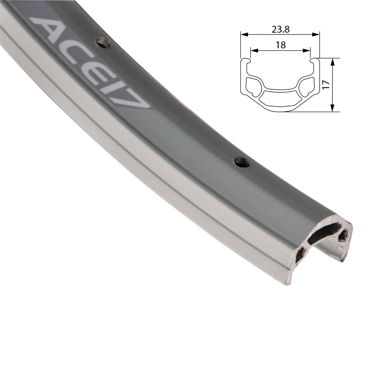 Vanne ALEX 26" 18-559, ACE 17 tuplapohja, 36r, alumiini