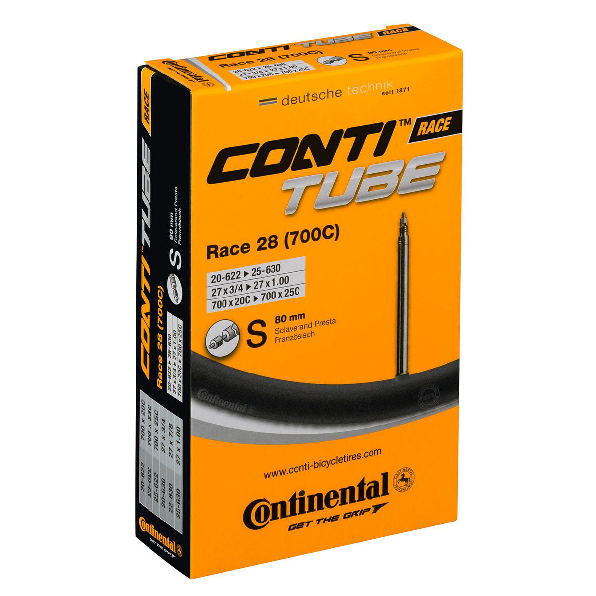 Sisärengas 28" CONTINENTAL 20/25-622/630 prestaventtiili 80