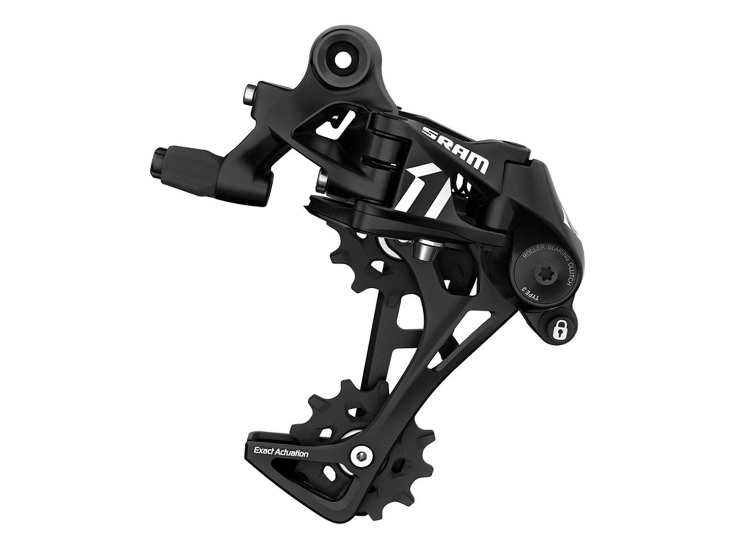 Takavaihtaja SRAM Rear derailleur Apex 1 11 speed Long cage aluminium Black