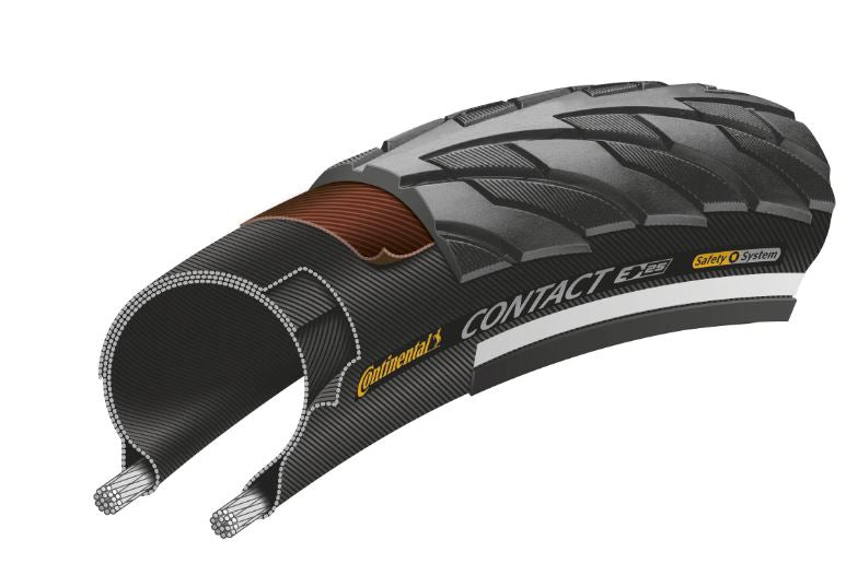 Ulkorengas 28"" CONTINENTAL Contact Reflex musta, 28-622"