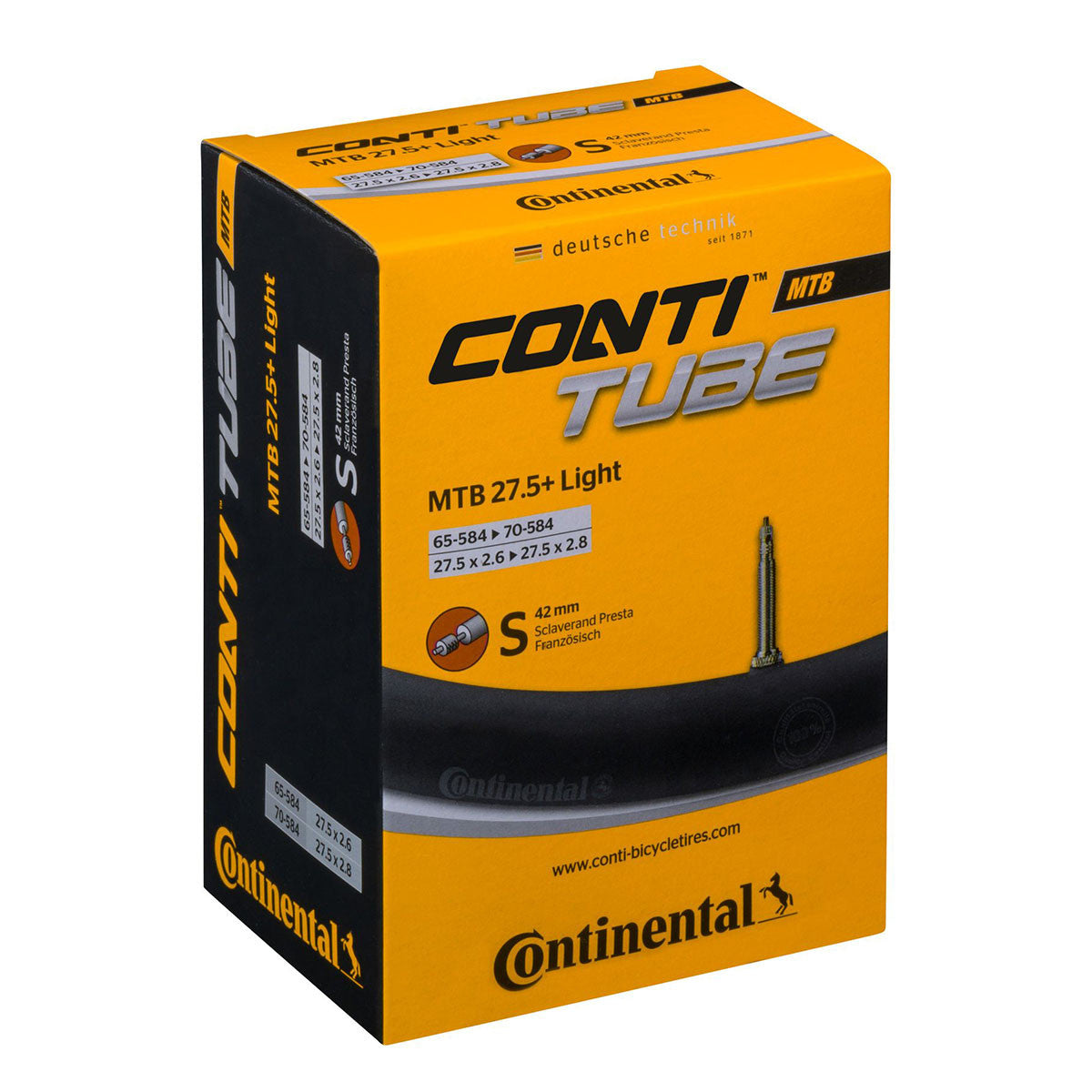 Sisärengas 27,5" CONTINENTAL 65/70-584 Plus Light, prestaventtiili 42