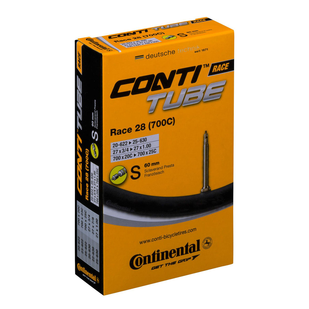 Sisärengas 28" CONTINENTAL 20/25-622/630. prestaventtiili 60
