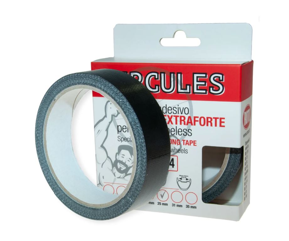 Vanneteippi HERCULES 9.14m leveys 25mm musta