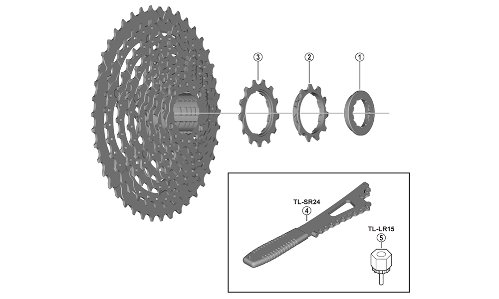 SHIMANO DEORE Kasetti CS-M4100-10 10-vaihteinen 11–13–15–18–21–24–28–32–37–46T