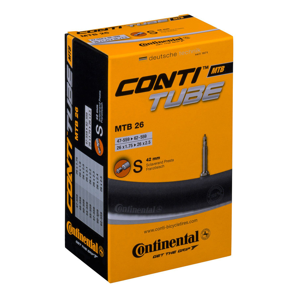 Sisärengas 26" CONTINENTAL 47/62-559 prestaventtiili 42