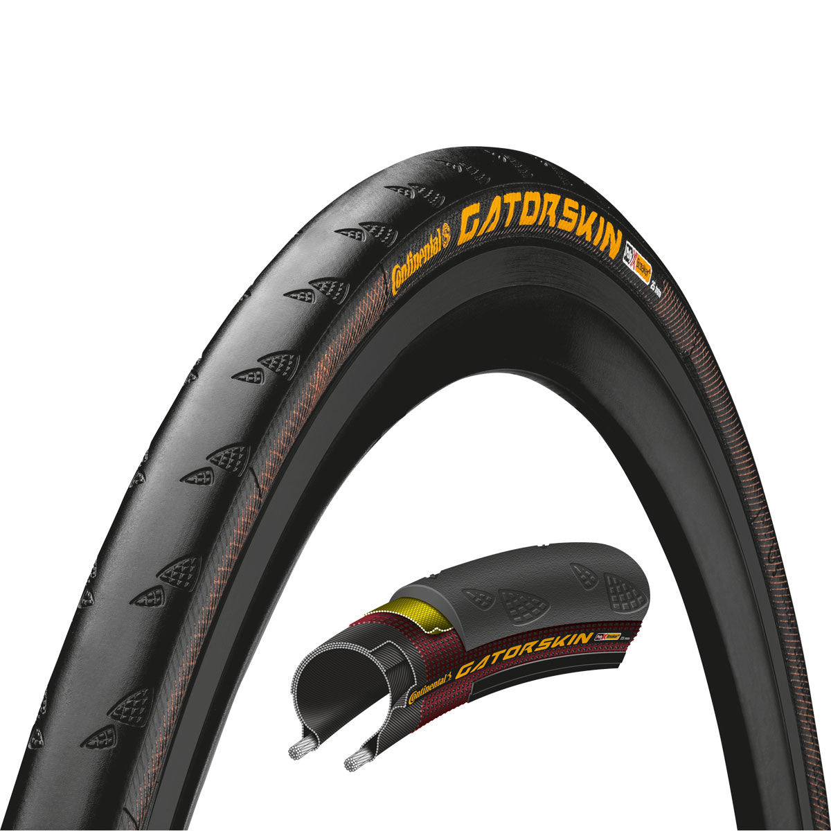 Ulkorengas 28" CONTINENTAL GatorSkin 32-622 musta, taitettava