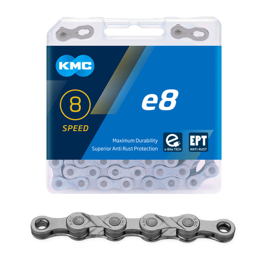 Ketju 8-v KMC e8 EPT, 1/2 x 3/32", E-Bike, 122L