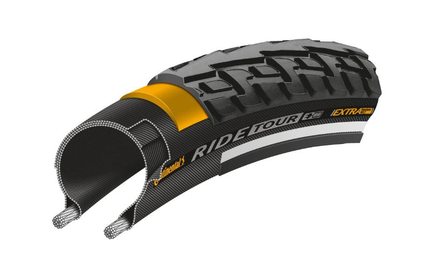 Ulkorengas 26"/27.5" CONTINENTAL Ride Tour Reflex musta, 54-584