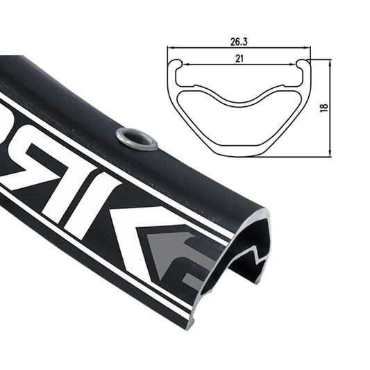 Vanne ALEX 27.5" 21-584 SPRK 2.1. 32r musta. Tubeless ready