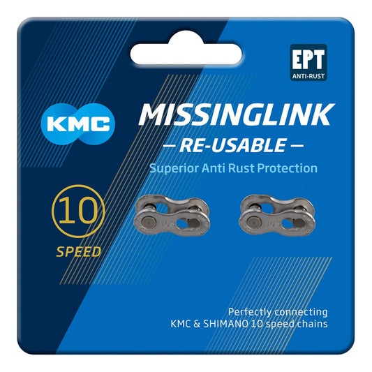 Ketjulukko KMC MissingLink 10R EPT Silver 11/128" 2kpl/pkt