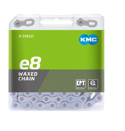 Ketju 8-v KMC e8 EPT 1/2 x 3/32" E-Bike 122L WAXED