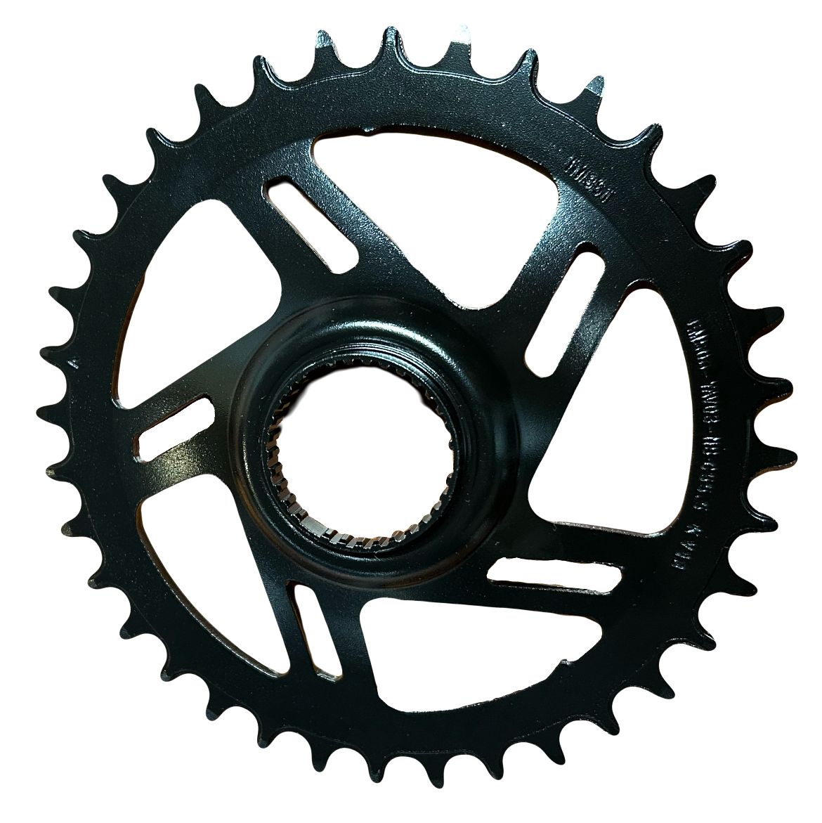 Eturatas EMS06 YAV03-NS-36T CL:55 36T 9-Spd STEEL BLK WO/LOGO