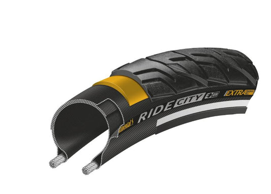 Ulkorengas 28" CONTINENTAL Ride City Reflex musta