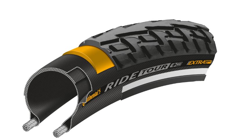 Ulkorengas 26" CONTINENTAL Ride Tour Reflex musta, 47-559